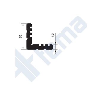 129 L 62 - Köşe Takozu - 5,70Mm - R50-Rt50