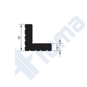 145 L 20 - Köşe Takozu - 52,90Mm - Rw55