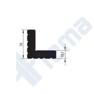 202 L 20 - Köşe Takozu - 53,60Mm - Rw55