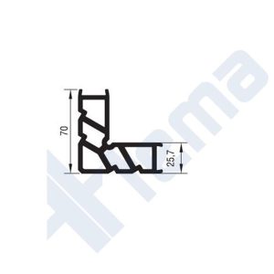 216 L 16 - Köşe Takozu - 51,90Mm - Rw55