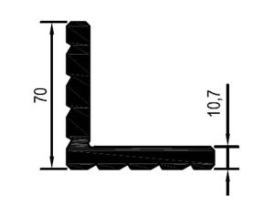 25 L 13 - Köşe Bağlantı Profili - Pres