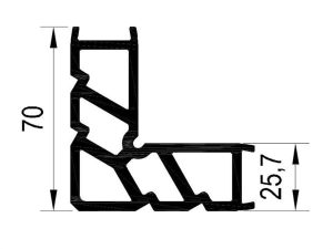25 L 16 - Köşe Bağlantı Profili - Pres