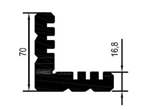 25 L 38 - Köşe Bağlantı Profili - Pres