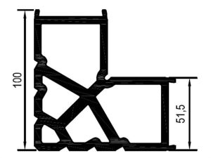 25 L 68 - Köşe Bağlantı Profili - Pres