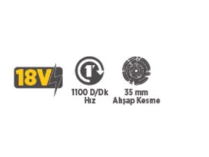 Akülü Budama Testeresi 18V,2Ah Rtrmax X-Lıon