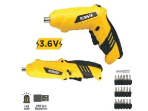 Akülü Tornavida Seti 3,6V Li-İon Rtrmax