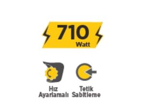 Alçıpan Vidalama 710 W 6 Mm 0-4000 D / Dk Rtrmax