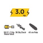 Benzinli Ağaç Motoru 58 Cc 45Cm Pala Rtrmax