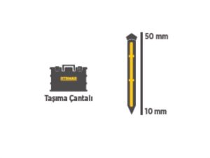 Havalı Çivi Çakma Tabancası 10-50Mm Çantalı Rtrmax