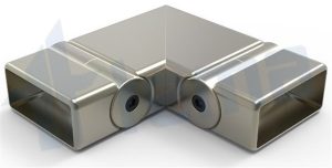 Kare Dirsek Yatay Sabit 25*60 Çift Menteşeli