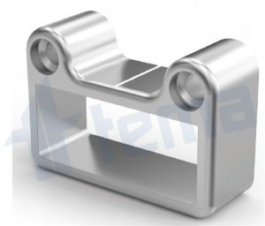 Kare Duvar Flanşı Dıştan Vidalı 25*60 Yandan Cam Kanallı