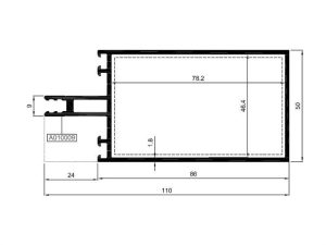 R50 T 04 - 86Lık Yatay Profili