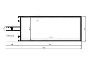 R50 T 14 - 126Lık Yatay Profili
