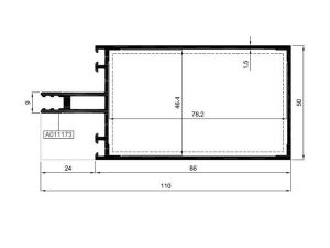R50 T 18 - 86Lık Yatay Profili