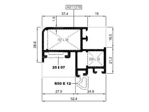 R50 V 26 - Kaset Profili