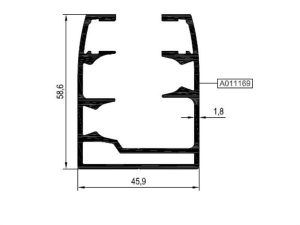 Rfg46 F 01 - 45,9Luk Cam Balkon Kasa Profili
