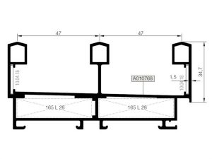 Rs58 F 03 - Kasa Profili - Mat Eloksal