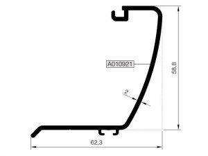 Rst116 A 01 - 62,3Lük Adaptör Profili