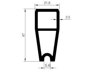 Rst116 A 05 - 47Lik Adaptör Profili - Mat Eloksal