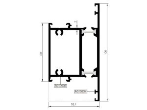 Rst116 M 01 - 14,8Mm Isı Yalıtımlı 100Lük Ortakayıt Profili