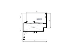 Rw55 V 02 - 40Lık Kanat Profili - Mat Eloksal