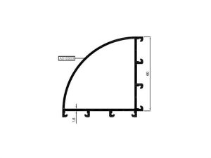 Rw60 A 04 - 60Lık Köşe Dönüş Profili