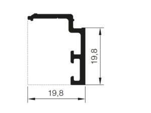Rwt55 A 13 - Tırnak Profili - Mat Eloksal