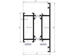 Rwt55 M 03 - 14,8Mm Isı Yalıtımlı 100Lük Ortakayıt Profili