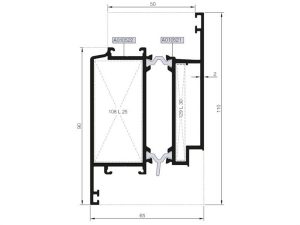 Rwt55 V 04 - 14,8Mm Isı Yalıtımlı 110Luk Kanat Profili