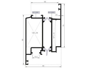 Rwt55 V 14 - 14,8Mm Isı Yalıtımlı 79Luk Pvc Kanat Profili