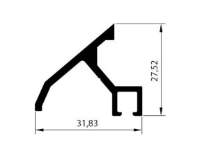 Rwt64 A 19 - Damlalık Profili - Mat Eloksal