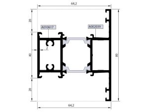 Rwt64 M 09 - 24,0Mm Isı Yalıtımlı 80Lik Ortakayıt Profili