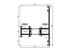 Rwt67 M 01 - 24,0Mm Isı Yalıtımlı Ortakayıt Profili